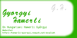 gyorgyi hamerli business card
