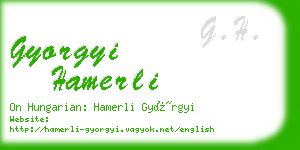 gyorgyi hamerli business card